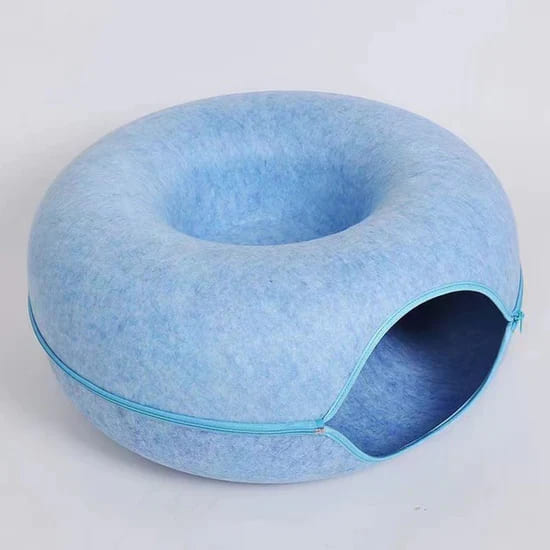 Cat Tunnel and Bed - Soft & Comfortable Pet Hideaway for Cats Lucky Pet