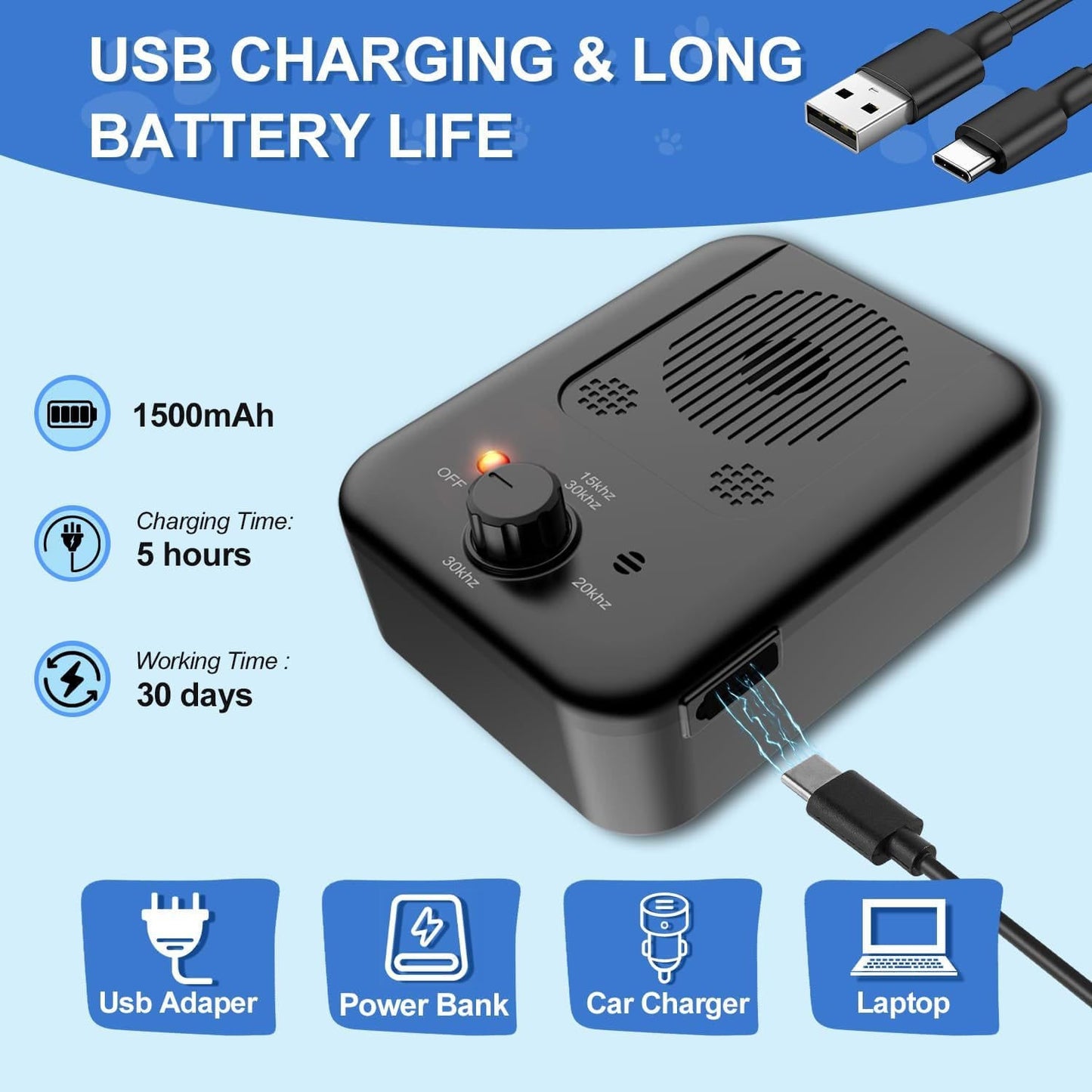 Ultrasonic Anti-Barking Device – Safe & Effective Bark Control for Dogs Lucky Pet