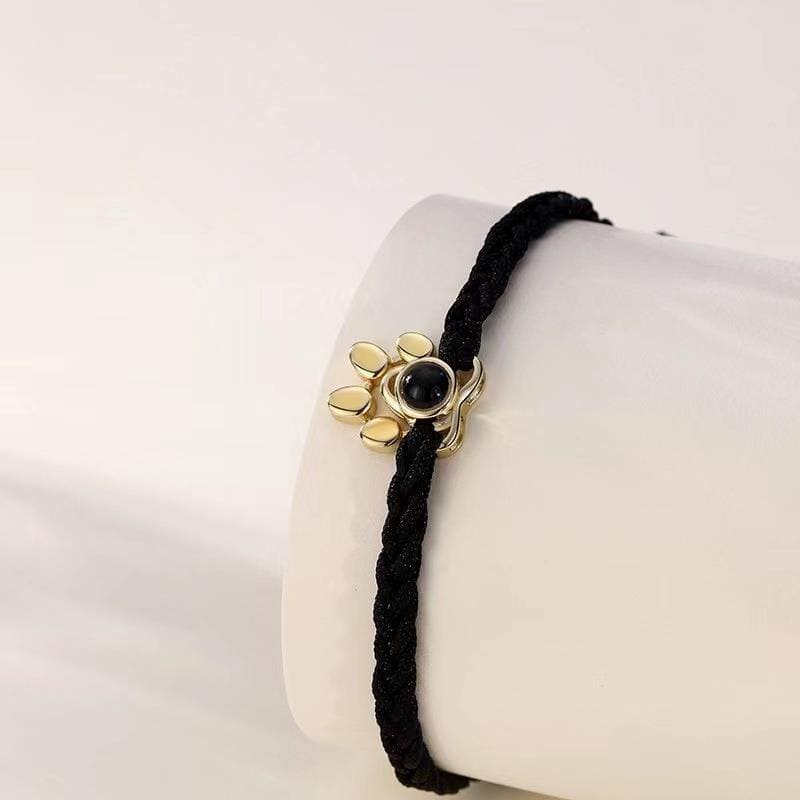 Custom Pet Photo Memory Bracelet – Adjustable Pet Memorial Bracelet Lucky Pet