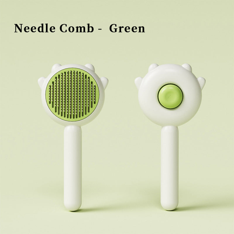 Self-Cleaning Pet Hair Brush - Effortless Grooming for Dogs and Cats Lucky Pet