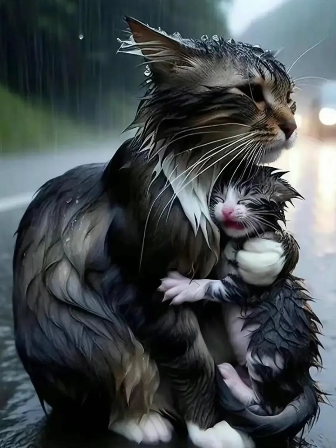 Rescue-in-the-Rain-A-New-Life-for-a-Little-Kitten Luck