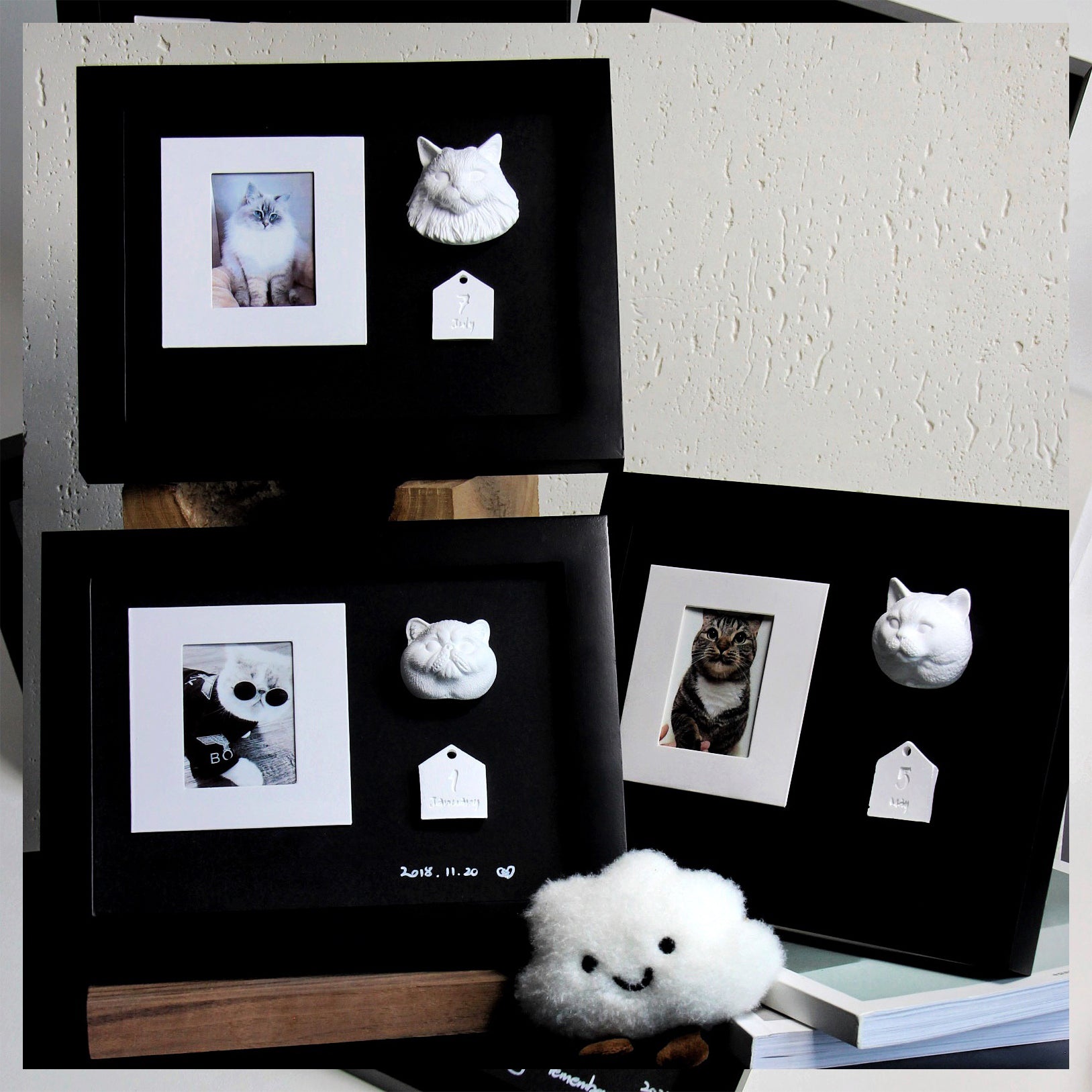 Pet commemorative photo frame customized photo birthday gift for cats and dogs