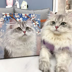 Hand-painted custom dog and cat portrait
