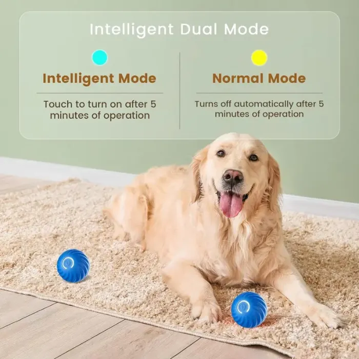 Pet Smart Interactive Toy Ball - Automated Play for Dogs and Cats Lucky Pet