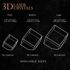 custom 3D crystal photo of tabby cat named Hani