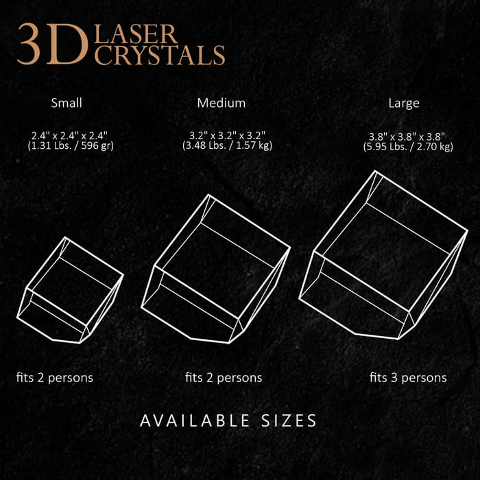 custom 3D crystal photo of tabby cat named Hani