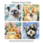 Hand-painted custom dog and cat portrait