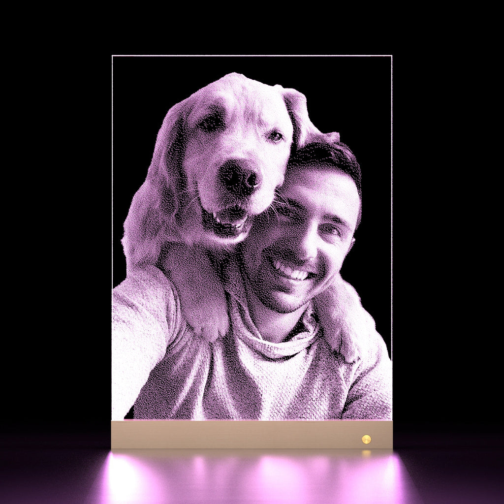 Pethandmade Custom Glass Pet Portrait – Memorial Pet Gift