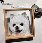 Custom Glass Pet Portrait - Hand-Painted by LuckyPet Lucky Pet