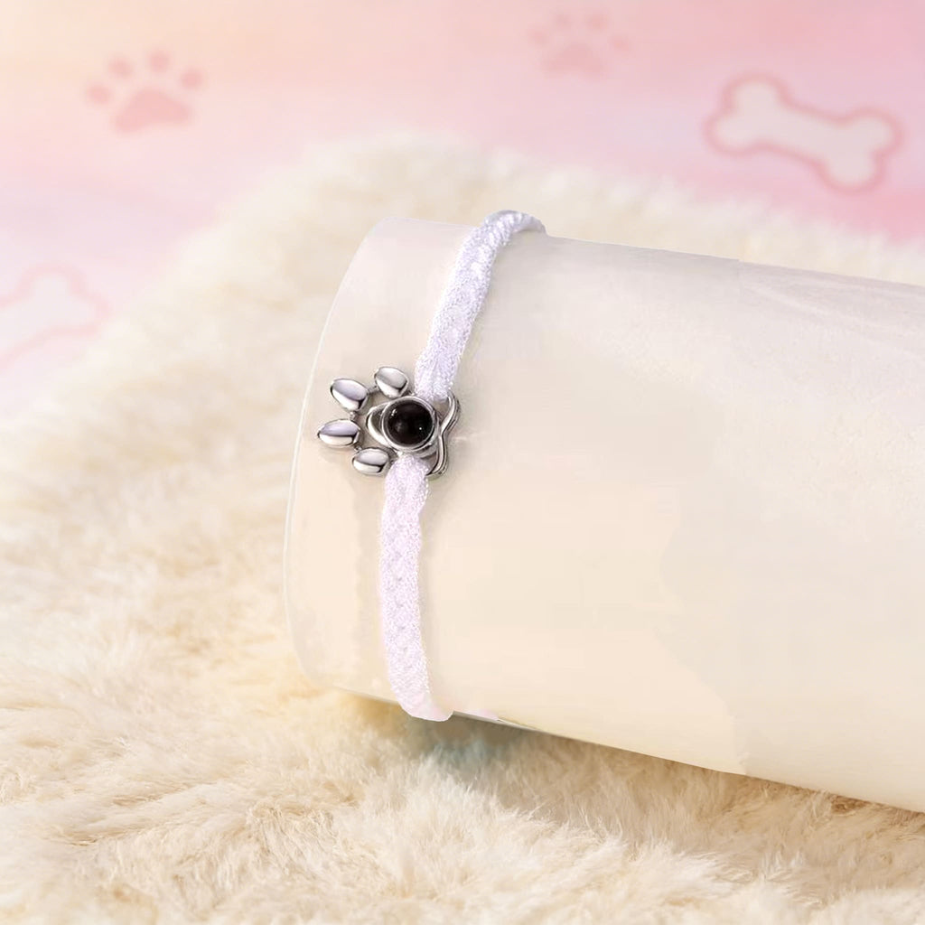 Custom Pet Photo Memory Bracelet – Adjustable Pet Memorial Bracelet