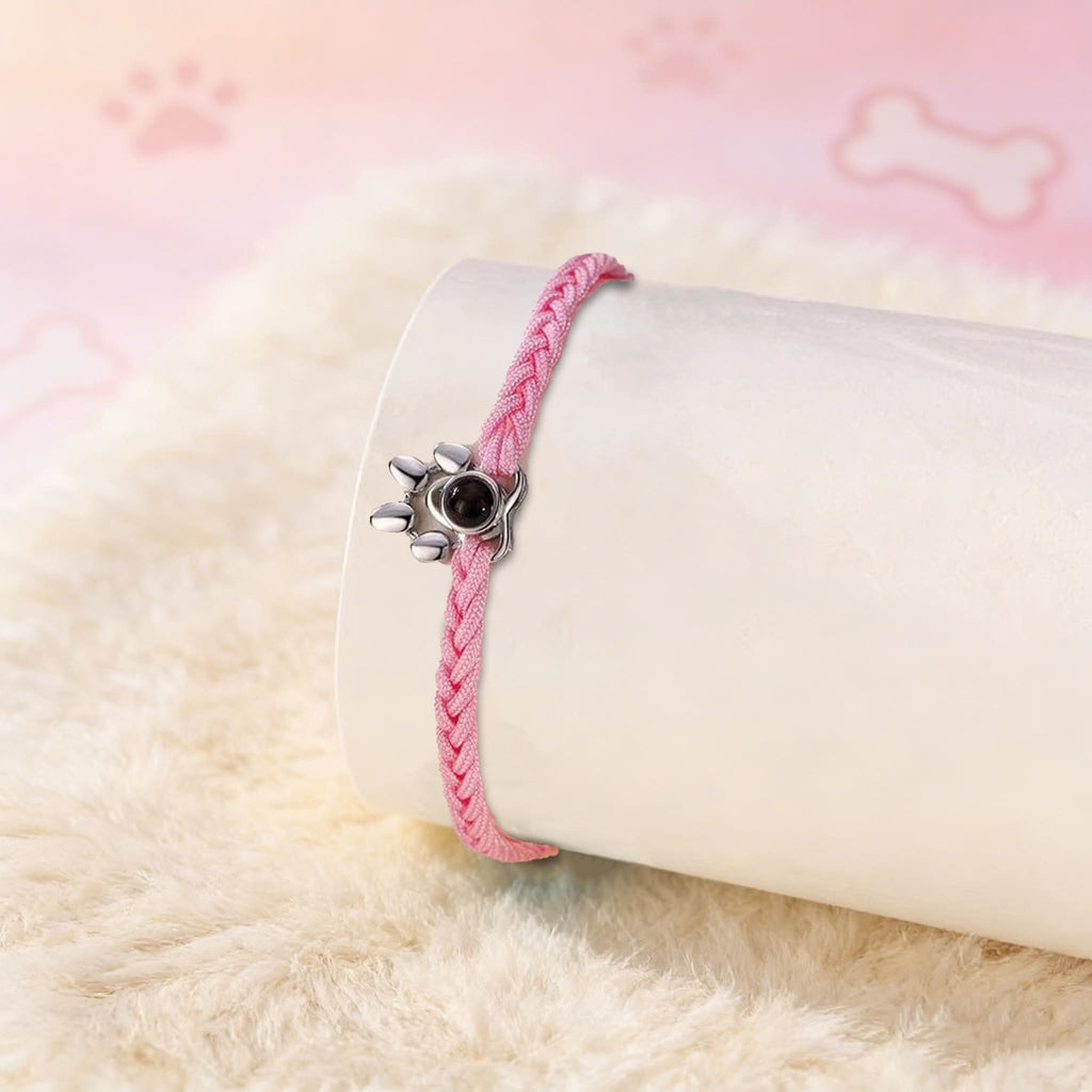 Custom Pet Photo Memory Bracelet – Adjustable Pet Memorial Bracelet