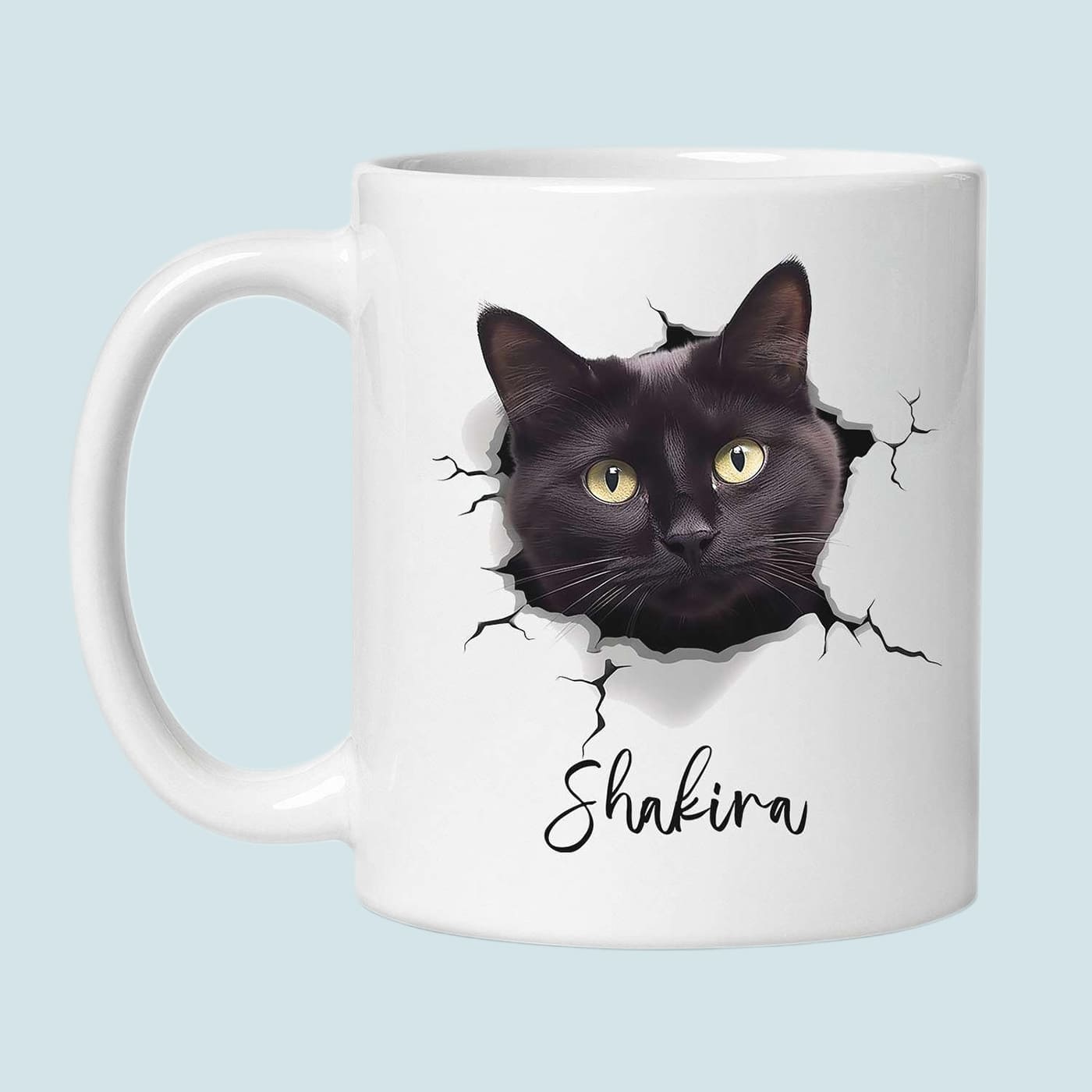 Custom Pet Mug – Personalized Cat or Dog Coffee Cup with Name & Photo