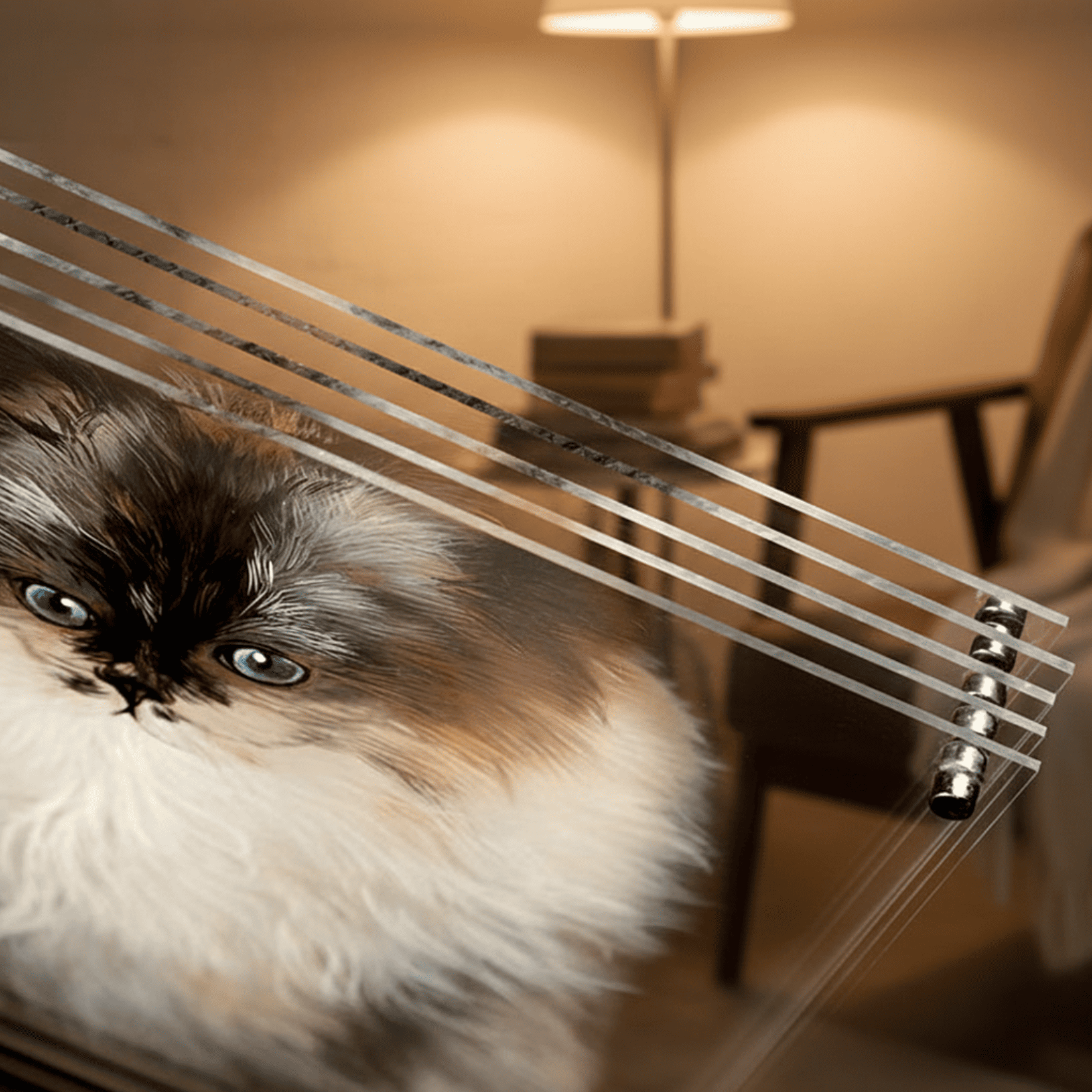 Custom Glass Pet Portrait - Hand-Painted by LuckyPet Lucky Pet