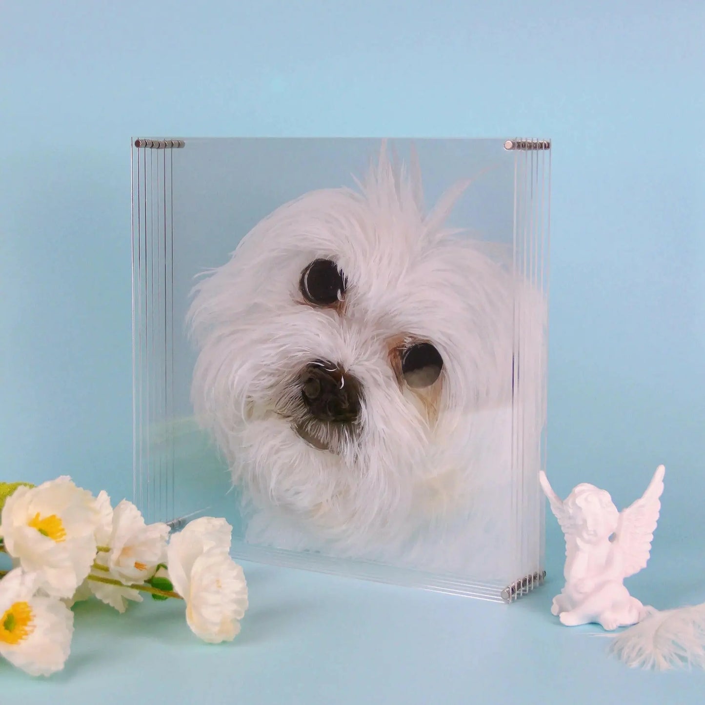 Luck Custom Pet Portrait Hand Painted Glass Painting - Luck
