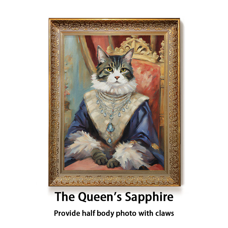 Custom oil painting of a pets from photo