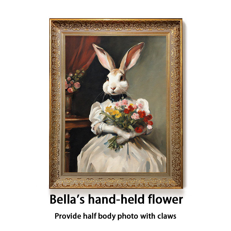 Custom oil painting of a pets from photo