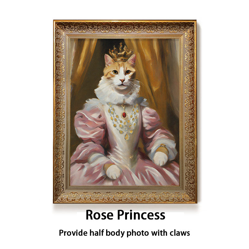 Purely hand-painted oil painting Use oil painting to commemorate your pet