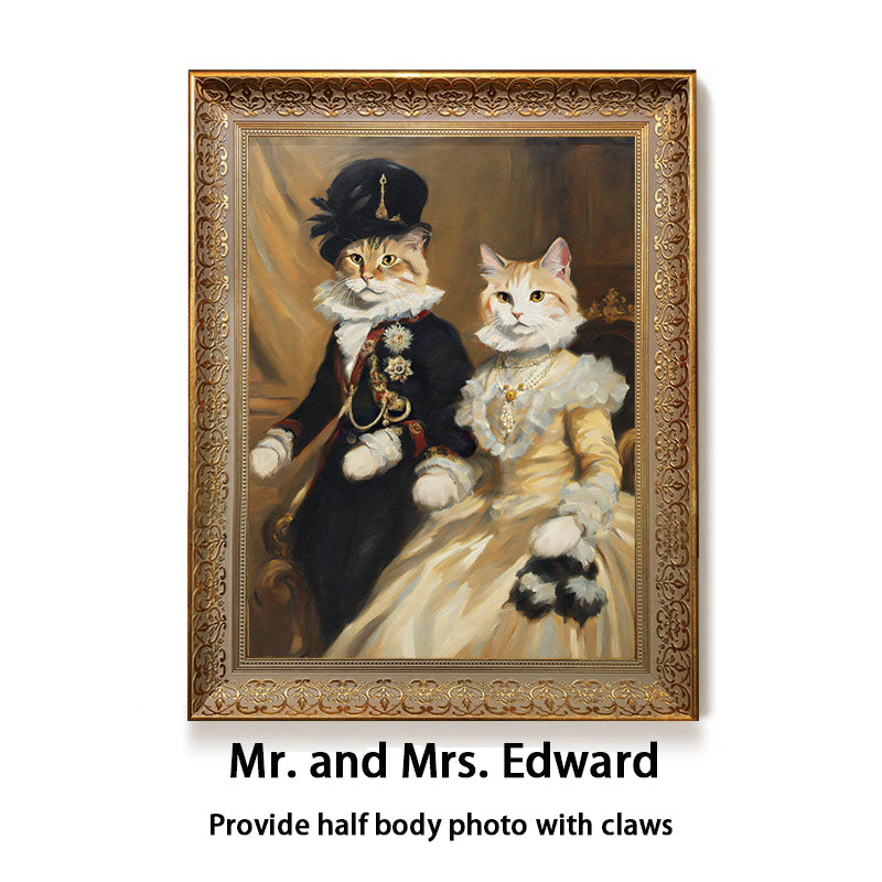 Custom oil painting of a pets from photo