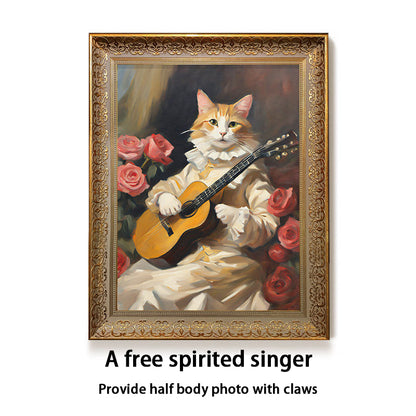 Custom oil painting of a pets from photo