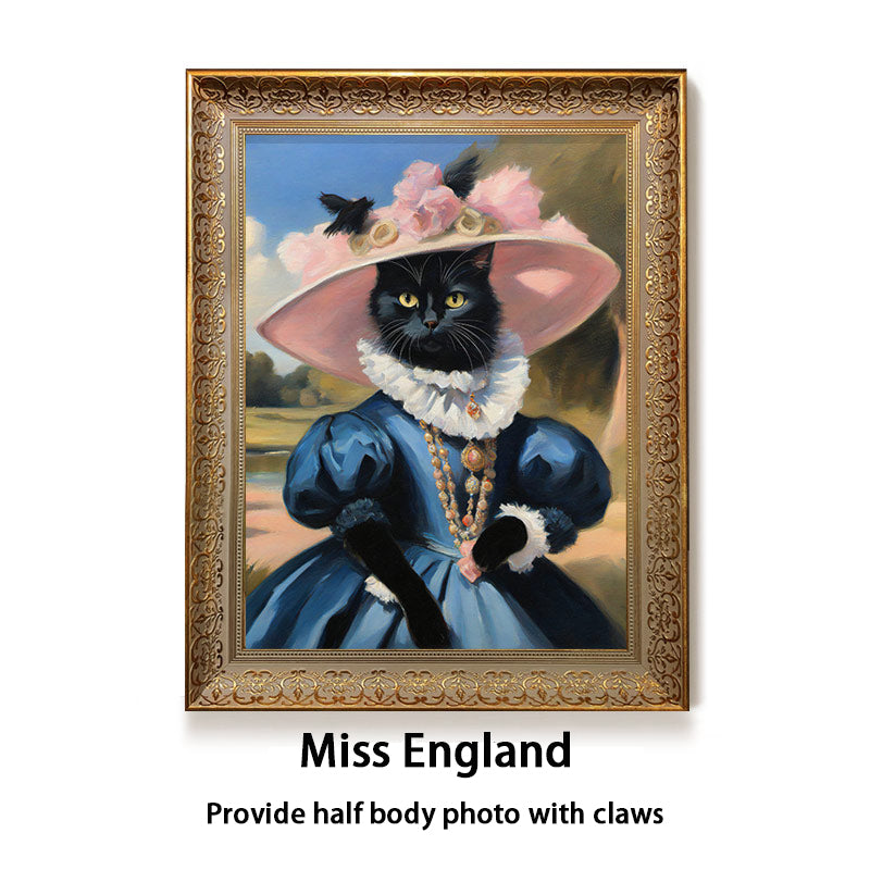 Custom oil painting of a pets from photo