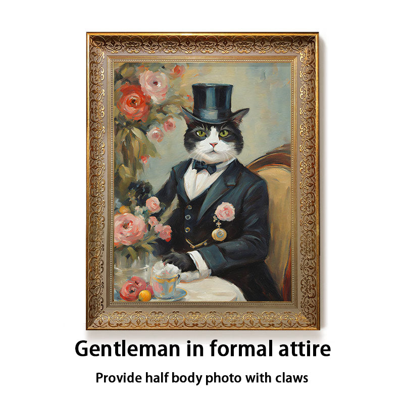 Custom oil painting of a pets from photo