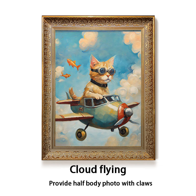 Custom oil painting of a pets from photo