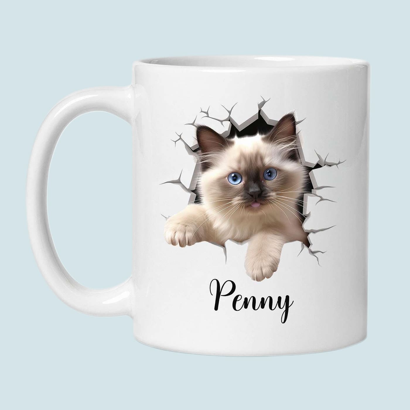 Custom Pet Mug – Personalized Cat or Dog Coffee Cup with Name & Photo Lucky Pet